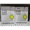 Image 1 : SimpleHuman Custom Fit Liners 30L 60 x 2