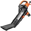 Image 1 : WORX WG505 TRIVAC 12 Amp 3-in-1 Electric Leaf Blower/Leaf Vacuum/Mulcher, Metal Impeller for Fine Mu