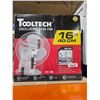 Image 2 : ToolTech Oscillating Pedestal Fan 3-Speed - 16", White