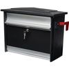 Image 1 : Architectural Mailboxes Mailsafe Aluminum, Locking, Wall Mount Mailbox, MSK00BAM, Black, Medium Capa