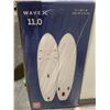 Image 2 : WAVEX Model W 11 ft Inflatable Stand Up Paddle Board Kit. NEW SEALED IN BOX (white)- Includes all ac