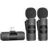 Image 1 : BOYA Wireless Lavalier Microphone for iPhone iPad - Dual Mini Omnidirectional Condenser Video Record