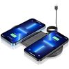Image 1 : FDGAO 20W Dual Induction Charger 2 in 1 Wireless Charger for iPhone 14 Pro Max/13 Pro/12/11/XS/XS Ma