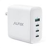 Image 1 : Alfox PD Charger, 100W 4-Port Rapid Charger [GaN Gallium Nitride Foldable Plug, USB-C*3 and USB-A*1,