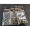 Image 1 : Lot of 3 Mini Bungee Cords 10" 4 pack