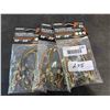 Image 1 : Lot of 3 Mini Bungee Cords 10" 4 pack