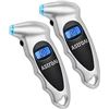 Image 1 : AstroAI 2 Pack Digital Tire Pressure Gauge 150 PSI 4 Settings for Car Truck Bicycle with Backlit LCD
