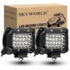 Image 1 : SKYWORLD LED Light Bar, 2pcs 4 inch 36W Quad Row Spot LED Offroad Driving Work Lights Fog Lamp Boat 