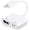 Image 1 : [Apple MFi Certified] RAVIAD Lightning to HDMI Adapter, 1080P HD Digital AV Adapter HDMI to iPad Com