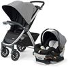 Image 1 : Chicco Bravo 3-in-1 Trio Travel System, Bravo Quick-Fold Stroller with KeyFit 30 Infant Car Seat and
