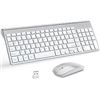 Image 1 : Wireless Keyboard and Mouse with Mouse Pad Ultra Slim Combo, MOOJAY 2.4G USB Quiet Compact Scissor S