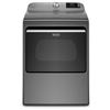 Image 1 : Maytag MED6230H Electric Dryer, 27 inch Width, 7.4 cu. ft. Capacity, 5 Temperature Settings, Steel D