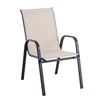 Image 1 : Style Selections Beige Steel and Sling Stackable Outdoor Chair Lot of 2