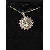 Image 1 : 3.00 CT GRA CERTIFIED ROUND BRILLIANT CUT MOISSANITE STONE VVS D COLOR SET IN 925 SILVER PENDANT RET