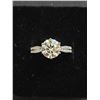 Image 1 : 2.00 CT GRA CERTIFIED ROUND BRILLIANT CUT MOISSANITE STONE VVS D COLOR SET IN 925 SILVER RING RETAIL