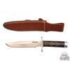 Image 2 : Randall Made Knife Model 1 Fighter Stainless with Black Micarta Handle Vietnam Etched