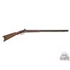 Image 1 : Antique Kentucky Half-stock Rifle with H.E. Leman Lock