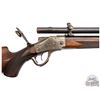 Image 2 : Antique Dr. Albert A. Stillman Sharps 1878 Borchardt Schuetzen Rifle w/ Extra Barrels & Accessories