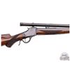 Image 2 : High Condition Winchester Deluxe 1885 Highwall Single Shot Rifle with J.W. Sidle Scope