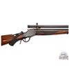 Image 2 : Hartford Pope Number 360 Winchester Deluxe Highwall Rifle with Sidle Scope
