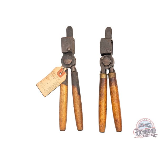 Two H.M. Pope Bullet Molds