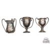 Image 1 : Three Silver Plated Vintage Shooting Trophies.