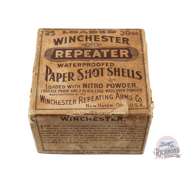 Vintage Partial Box of Winchester Repeater 20 GA Shotshells
