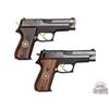 Image 5 : Very Nice Sig Sauer P220 .45 ACP Semi-Auto Pistols Texas Ranger 170th Year Match Pair with Display
