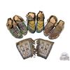 Image 1 : Antique Native American Sioux / Lakota Beaded Leather Moccasins & Ceremonial Cuffs
