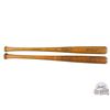 Image 1 : Lot of 2 Model No. 2402 and No. 2410 Winchester Professional Oil Finish Baseball Bats