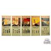 Image 2 : Complete 1923 Winchester "Five Flashlight Scenes" & "Five Tool Scenes" 5 Panel Display Sign