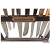 Image 2 : Winchester Stainless Steel Cutlery "As Good As The Gun" Wood Cutlery Display & 10 Winchester Knives