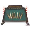 Image 1 : Winchester-Simmons Co. Be Your Own Barber Countertop Barber Tools Display Case w/ 7 Razors