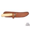 Image 2 : Randall Made Model 8 Trout & Bird Knife 4" Blade with Bone Handle and Leather Sheath