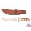 Image 2 : Randall Made Model 4 Hunter Knife 7" Blade with Finger Grooved Stag Handle