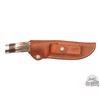 Image 3 : Randall Made Knife Model 25 Trapper 5" Blade with Stag Handle and Leather Sheath
