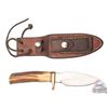 Image 1 : Randall Made Knife Model 11 Alaskan Skinner with Stag Handle and Leather Sheath