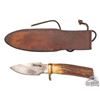 Image 2 : Randall Made Knife Model 11 Alaskan Skinner with Stag Handle and Leather Sheath
