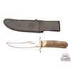 Image 2 : Randall Made Knife Model 12 Custom 6" Little Bear Bowie with Stag Handle and Leather Sheath