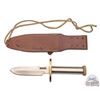 Image 2 : Randall Made Knife Model 18 Attack Survival 5-1/2" Blade with Sawtooth Back and Leather Sheath