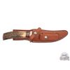 Image 3 : Randall Made Model 27 Trailblazer Knife Stainless Blade Stag Handle & Nickel Upgrades