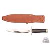 Image 2 : Randall Made Model 2 Fighting Stiletto 8" Dagger with Factory Leather Sheath