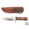 Image 2 : Randall Made Knife Custom Model 25 Trapper 5" Blade with Thuya Burl Handle