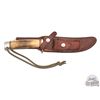 Image 3 : Vintage Randall Made Knife Model 3 Hunter 6" Blade Finger Grooved Stag Handle