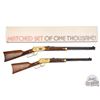 Image 2 : NICE Winchester Matched Set of One Thousand 94 & 9422M Deluxe Lever Action Rifles in Original Boxes