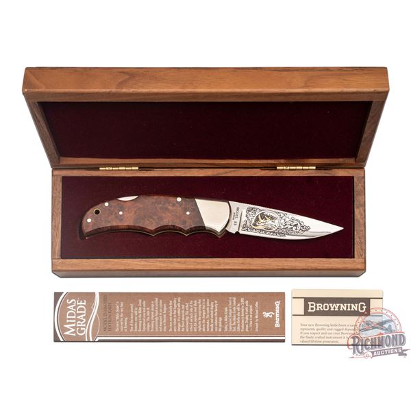 Browning Midas Grade Model 23 Limited Edition Folder Knife in Display Case