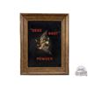 Image 1 : American Powder Mills "Dead Shot" Powder Self Framed Tin Sign