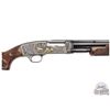 Image 3 : IMPRESSIVE Winchester 42 Pigeon .410 GA Pump Shotgun Engraved, Gold Inlaid & Signed by Angelo Bee