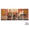 Image 3 : Early & Complete 1920 Winchester "Duck Hunting From Boat" & "Stoves & Heaters" 5 Panel Display Sign