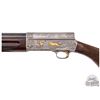 Image 5 : RARE 1984 Browning A5 Gold Classic 12 Gauge Semi-Auto Shotgun Engraved Double Signed & Original Box